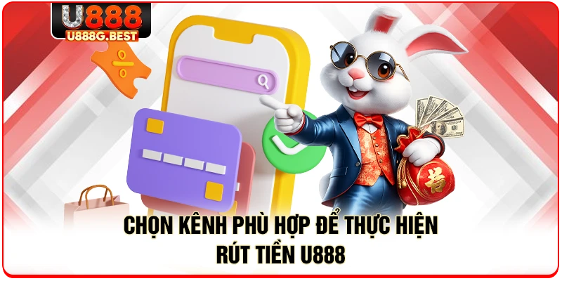 Chọn kênh phù hợp để thực hiện rút tiền U888 